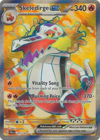 Pokemon - Skeledirge ex - 233/193 - Full Art Secret Rare - Scarlet & Violet: Paldea Evolved Series - Top CollectiblesCollectible CardsPokémon