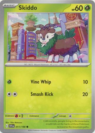 Pokemon - Skiddo - 011/198 - Common - Scarlet &amp; Violet (Base Set) Series - Top CollectiblesCollectible CardsPokémon