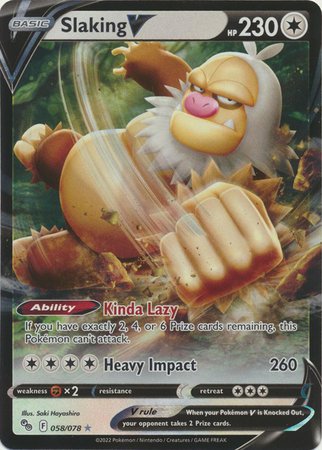 Pokemon - Slaking V - 058/078 - Ultra Rare - Pokemon Go Series - Top CollectiblesCollectible CardsPokémon