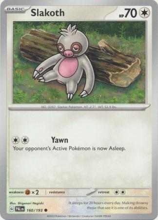 Pokemon - Slakoth - 160/193 - Common - Scarlet &amp; Violet: Paldea Evolved Series - Top CollectiblesCollectible CardsPokémon