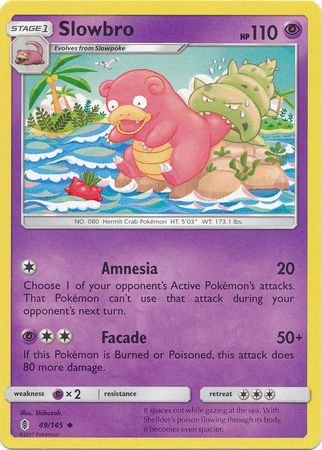 Pokemon - Slowbro - 49/145 - Uncommon - Sun & Moon: Guardians Rising Series - Top CollectiblesCollectible CardsPokémon