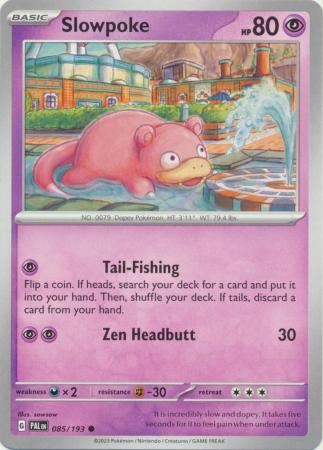 Pokemon - Slowpoke - 085/193 - Common - Scarlet &amp; Violet: Paldea Evolved Series - Top CollectiblesCollectible CardsPokémon