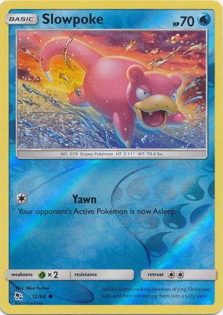 Pokemon - Slowpoke - 12/68 - Common Reverse Holo - Hidden Fates Series - Top CollectiblesCollectible CardsPokémon