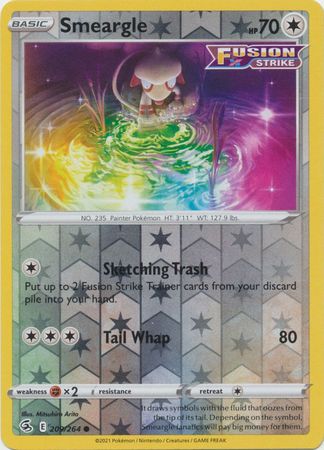 Pokemon - Smeargle - 209/264 - Common Reverse Holo - Sword & Shield: Fusion Strike Series - Top CollectiblesCollectible CardsPokémon