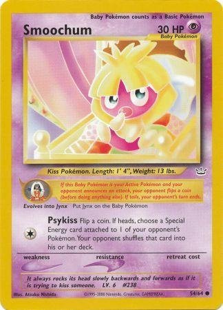 Pokemon - Smoochum - 54/64 - Common Unlimited - Neo Revelation Series - Top CollectiblesCollectible CardsPokémon