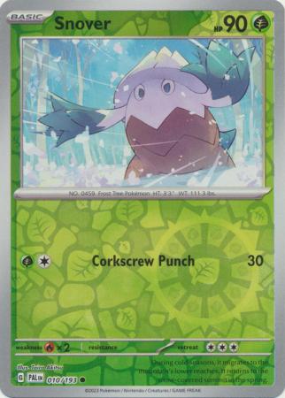 Pokemon - Snover - 010/193 - Common Reverse Holo - Scarlet &amp; Violet: Paldea Evolved Series - Top CollectiblesCollectible CardsPokémon