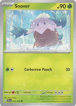 Pokemon - Snover - 010/193 - Common - Scarlet &amp; Violet: Paldea Evolved Series - Top CollectiblesCollectible CardsPokémon