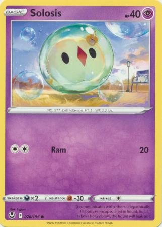 Pokemon - Solosis - 076/195 - Common - Sword &amp; Shield: Silver Tempest Series - Top CollectiblesCollectible CardsPokémon