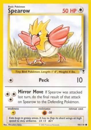 Pokemon - Spearow - 94/110 - Common - Legendary Collection Series - Top CollectiblesCollectible CardsPokémon