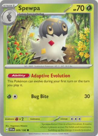 Pokemon - Spewpa - 009/198 - Common - Scarlet &amp; Violet (Base Set) Series - Top CollectiblesCollectible CardsPokémon