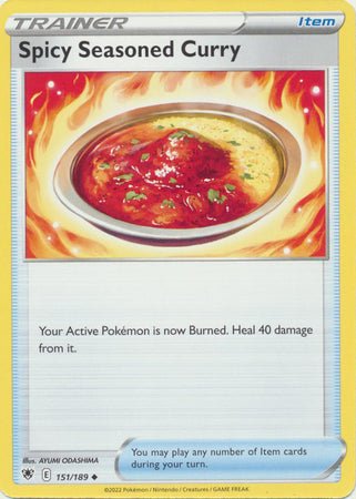 Pokemon - Spicy Seasoned Curry - 151/189 - Uncommon - Sword &amp; Shield: Astral Radiance Series - Top CollectiblesCollectible CardsPokémon