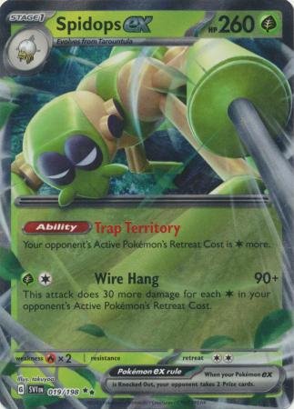 Pokemon - Spidops ex - 019/198 - Ultra Rare - Scarlet &amp; Violet: Base Set Series - Top CollectiblesCollectible CardsPokémon