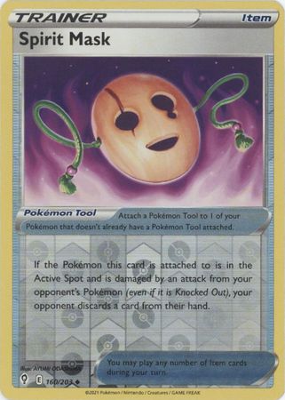 Pokemon - Spirit Mask - 160/203 - Uncommon Reverse Holo - Sword &amp; Shield: Evolving Skies Series - Top CollectiblesCollectible CardsPokémon