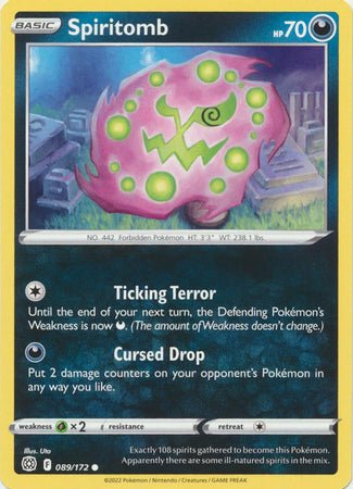 Pokemon - Spiritomb - 089/172 - Common - Sword &amp; Shield: Brilliant Stars Series - Top CollectiblesCollectible CardsPokémon