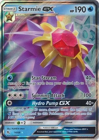 Pokemon - Starmie GX - 14/68 - Ultra Rare - Hidden Fates Series - Top CollectiblesCollectible CardsPokémon