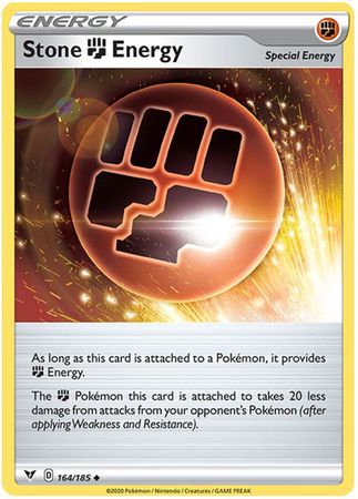 Pokemon - Stone F Energy - 164/185 - Uncommon - Sword & Shield: Vivid Voltage Series - Top CollectiblesCollectible CardsPokémon