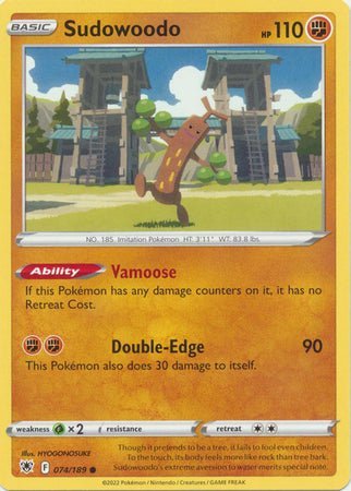 Pokemon - Sudowoodo - 074 /189 - Common - Sword &amp; Shield: Astral Radiance Series - Top CollectiblesCollectible CardsPokémon