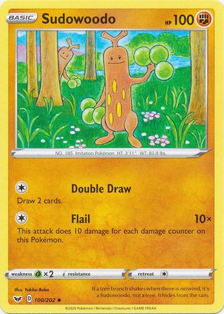 Pokemon - Sudowoodo - 100/202 - Uncommon - Sword &amp; Shield: Base Set Series - Top CollectiblesCollectible CardsPokémon