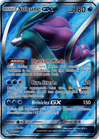 Pokemon - Suicune GX - 200/214 - Full Art Ultra Rare - Sun & Moon: Lost Thunder Series - Top CollectiblesCollectible CardsPokémon