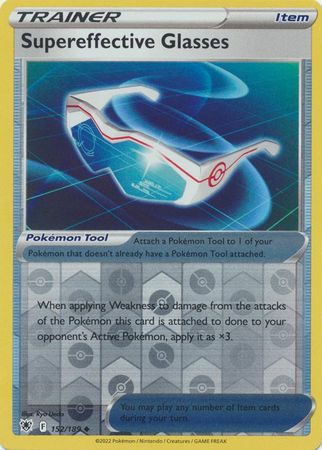 Pokemon - Supereffective Glasses - 152/189 - Uncommon Reverse Holo - Sword &amp; Shield: Astral Radiance Series - Top CollectiblesCollectible CardsPokémon