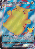 Pokemon - Surfing Pikachu VMAX - 9/25 - Ultra Rare - Celebrations Series - Top CollectiblesCollectible CardsPokémon