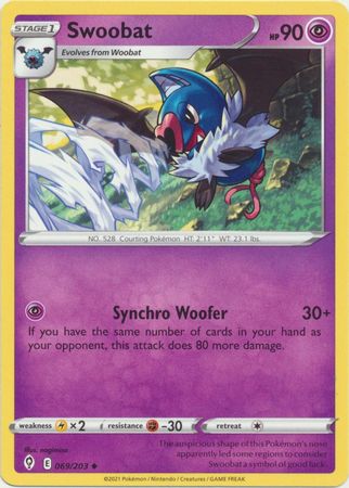 Pokemon - Swoobat - 069/203 - Uncommon - Sword &amp; Shield: Evolving Skies Series - Top CollectiblesCollectible CardsPokémon
