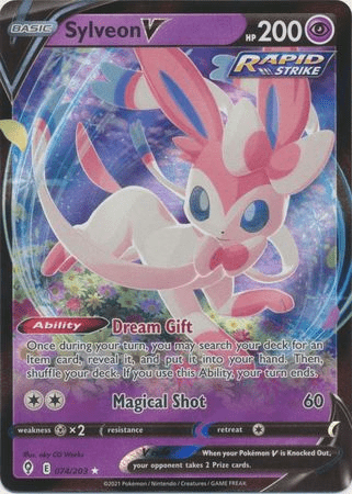 Pokemon - Sylveon V - 074/203 - Ultra Rare - Sword & Shield: Evolving Skies Series - Top CollectiblesCollectible CardsPokémon