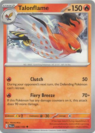 Pokemon - Talonflame - 030/193 - Uncommon - Scarlet &amp; Violet: Paldea Evolved Series - Top CollectiblesCollectible CardsPokémon