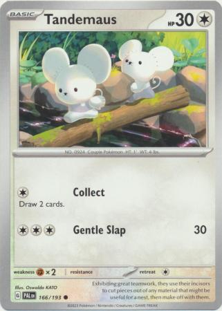 Pokemon - Tandemaus - 166/193 - Common - Scarlet &amp; Violet: Paldea Evolved Series - Top CollectiblesCollectible CardsPokémon