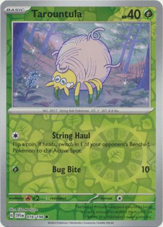 Pokemon - Tarountula - 016/198 - Common Reverse Holo - Scarlet &amp; Violet (Base Set) Series - Top CollectiblesCollectible CardsPokémon