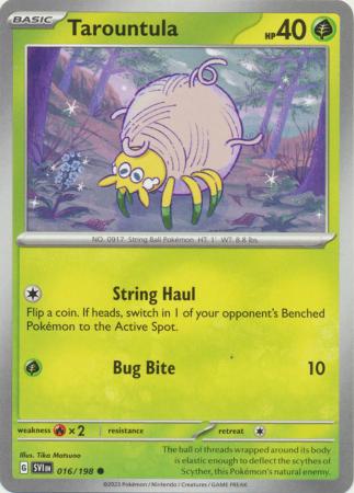 Pokemon - Tarountula - 016/198 - Common - Scarlet &amp; Violet (Base Set) Series - Top CollectiblesCollectible CardsPokémon