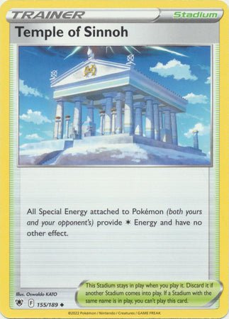 Pokemon - Temple of Sinnoh - 155/189 - Uncommon - Sword &amp; Shield: Astral Radiance Series - Top CollectiblesCollectible CardsPokémon