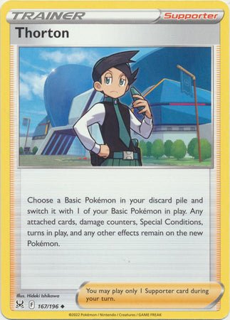 Pokemon - Thorton - 167/196 - Uncommon - Sword &amp; Shield: Lost Origin Series - Top CollectiblesCollectible CardsPokémon