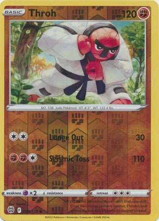 Pokemon - Throh - 080/172 - Common Reverse Holo - Sword &amp; Shield: Brilliant Stars Series - Top CollectiblesCollectible CardsPokémon