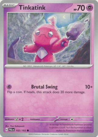 Pokemon - Tinkatink - 102/193 - Common - Scarlet &amp; Violet: Paldea Evolved Series - Top CollectiblesCollectible CardsPokémon