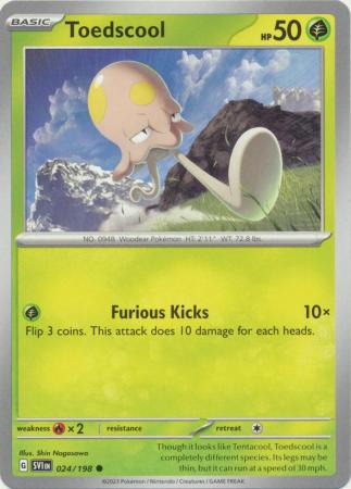 Pokemon - Toedscool - 024/198 - Common - Scarlet &amp; Violet (Base Set) Series - Top CollectiblesCollectible CardsPokémon