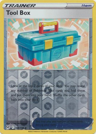 Pokemon - Tool Box - 168/196 - Uncommon Reverse Holo - Sword &amp; Shield: Lost Origin Series - Top CollectiblesCollectible CardsPokémon
