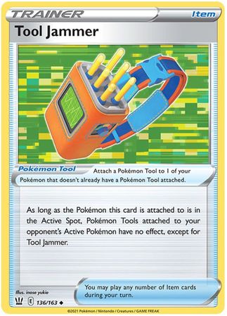 Pokemon - Tool Jammer - 136/163 - Uncommon - Sword &amp; Shield: Battle Styles Singles - Top CollectiblesCollectible CardsPokémon