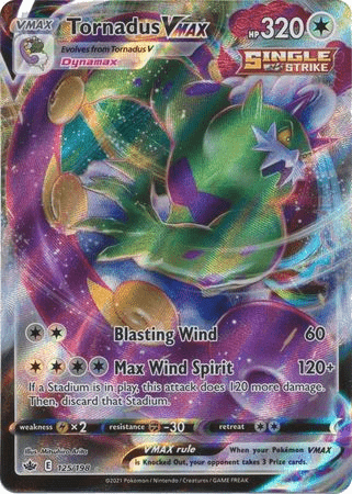 Pokemon - Tornadus VMAX - 125/198 - Ultra Rare - Sword &amp; Shield: Chilling Reign Series - Top CollectiblesCollectible CardsPokémon