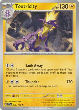 Pokemon - Toxtricity - 072/198 - Uncommon - Scarlet &amp; Violet (Base Set) Series - Top CollectiblesCollectible CardsPokémon