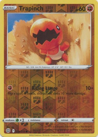 Pokemon - Trapinch - 074/172 - Common Reverse Holo - Sword &amp; Shield: Brilliant Stars Series - Top CollectiblesCollectible CardsPokémon