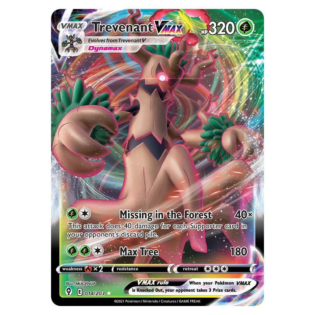 Pokemon - Trevenant VMAX - 14 - Rare Holo VMAX - Evolving Skies - Top CollectiblesPokémon SinglePokémon