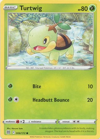 Pokemon - Turtwig - 006/172 - Common - Sword &amp; Shield: Brilliant Stars Series - Top CollectiblesCollectible CardsPokémon