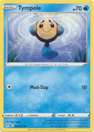 Pokemon - Tympole - 042/203 - Common - Sword &amp; Shield: Evolving Skies Series - Top CollectiblesCollectible CardsPokémon