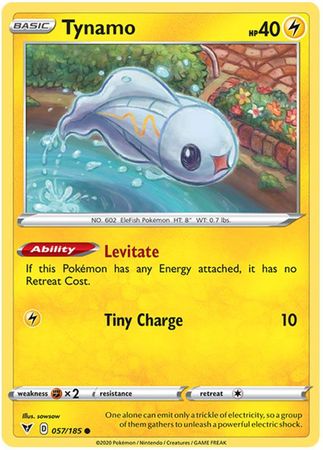 Pokemon - Tynamo - 057/185 - Common - Sword & Shield: Vivid Voltage Series - Top CollectiblesCollectible CardsPokémon