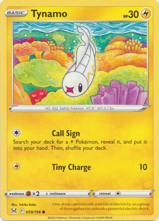 Pokemon - Tynamo - 059/196 - Common - Sword &amp; Shield: Lost Origin Series - Top CollectiblesCollectible CardsPokémon