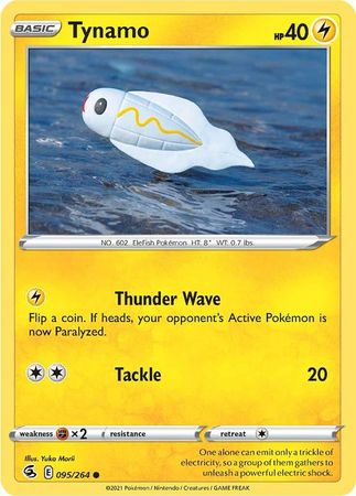 Pokemon - Tynamo - 095/264 - Common - Sword &amp; Shield: Fusion Strike Series - Top CollectiblesCollectible CardsPokémon