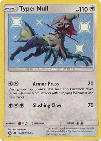 Pokemon - Type: Null - SV45/SV94 - Shiny Rare - Hidden Fates Series - Top CollectiblesCollectible CardsPokémon