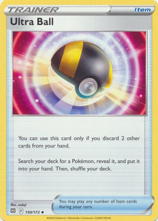 Pokemon - Ultra Ball - 150/172 - Uncommon - Sword &amp; Shield: Brilliant Stars Series - Top CollectiblesCollectible CardsPokémon