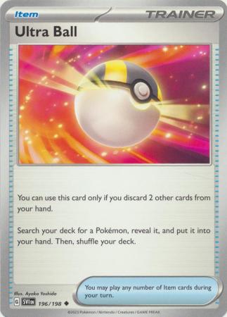 Pokemon - Ultra Ball - 196/198 - Uncommon - Scarlet &amp; Violet (Base Set) Series - Top CollectiblesCollectible CardsPokémon